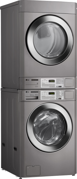 LG TITAN - gewerbliche Waschmaschine und Ablufttrockner als TURM - LP - 16kg
